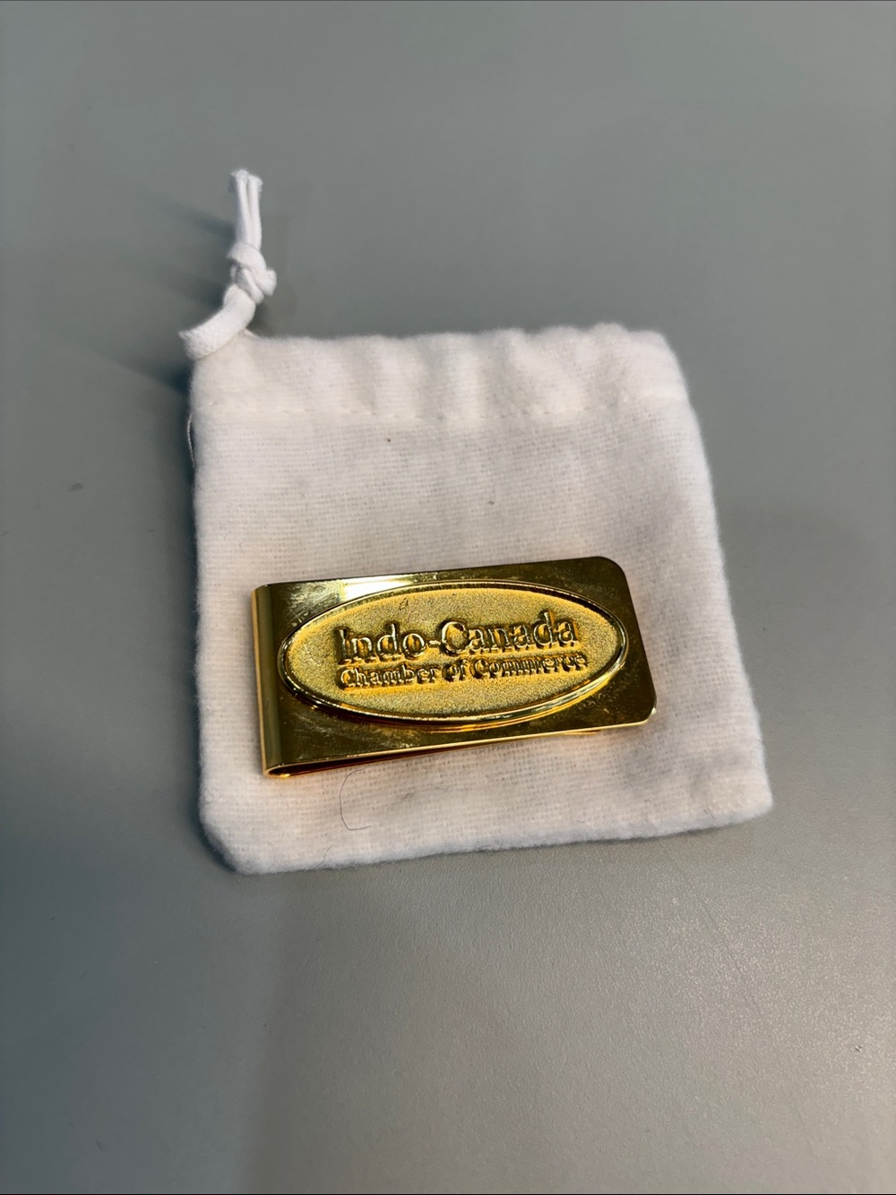 Indo-Canada Gold Tone Money Clip